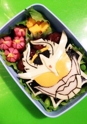 キャラ弁☆仮面ライダーガイム♪カチドキ-レシピのメイン写真