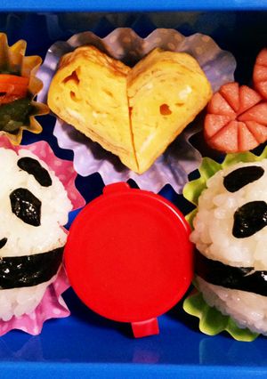 ☆キャラ弁☆〜ダブルパンダ〜-レシピのメイン写真