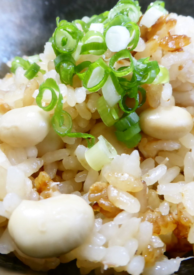 鮭と大豆の炊き込みご飯♪-レシピのメイン写真