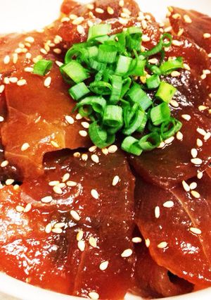 簡単♡マグロの漬けでお茶漬け風どんぶり-レシピのメイン写真