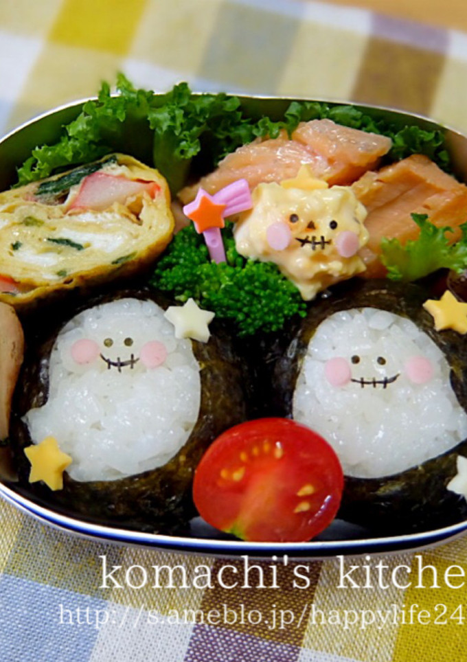 幼稚園 お弁当 ハロウィン♡おばけちゃん-レシピのメイン写真