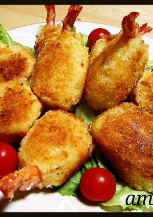 【大胆☆美味】そのまんま海老コロッケ♪-レシピのメイン写真
