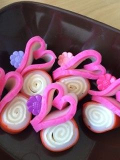 お弁当のおかず ハート かわいい !-レシピのメイン写真