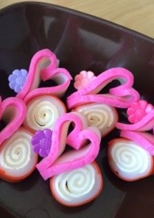 お弁当のおかず ハート かわいい ！-レシピのメイン写真