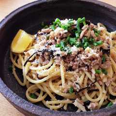 蓮根の歯ざわりがたまらない、塩昆布パスタ-レシピのメイン写真