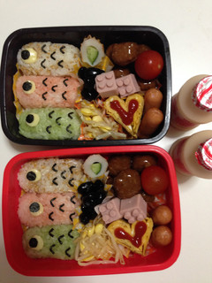 キャラ弁☆こどもの日☆鯉のぼり-レシピのメイン写真