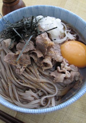 ボリューム満点!肉そば-レシピのメイン写真
