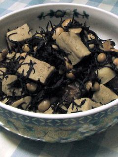 こうや豆腐とひじきの煮物-レシピのメイン写真