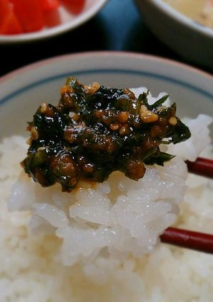 ご飯が止まらない!人参の葉っぱみそ!-レシピのメイン写真