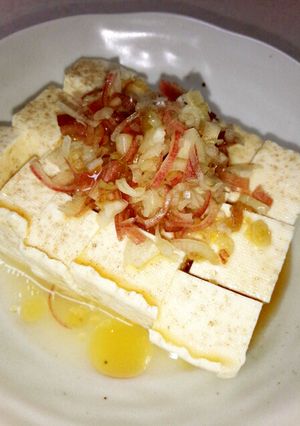 レンジで湯豆腐★みょうがのせ-レシピのメイン写真