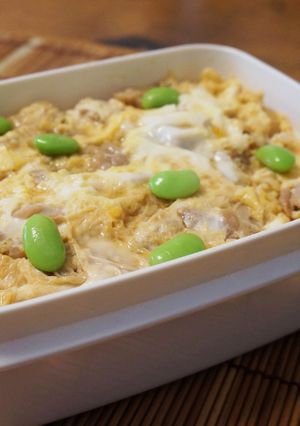 麺つゆで簡単☆親子丼弁当-レシピのメイン写真