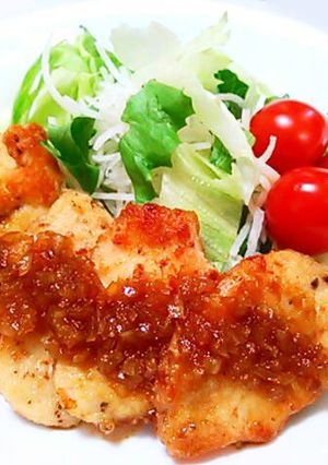 チキンソテー☆和梨りんごのオニオンソース-レシピのメイン写真