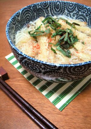 味噌ごま大葉の＊あつあつ＊にゅうめん-レシピのメイン写真