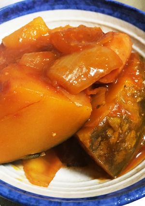 子供もパクパク！かぼちゃのケチャップ煮-レシピのメイン写真