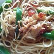 塩トマトと辛子明太子のパスタ 新鮮! !