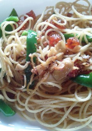 塩トマトと辛子明太子のパスタ 新鮮! ！-レシピのメイン写真