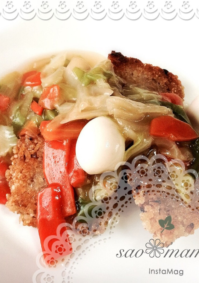 簡単♡残りご飯で中華風おこげ♩-レシピのメイン写真