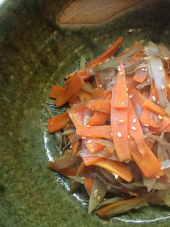 きんぴら牛蒡の梅肉入り-レシピのメイン写真