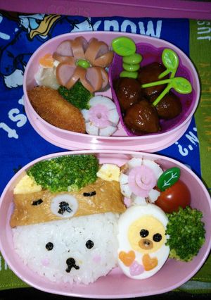 リラックマいなりとゆで卵のキイロイトリ-レシピのメイン写真