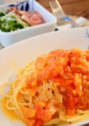 本物のトマトで♪トマトソースパスタ-レシピのメイン写真