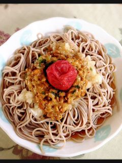 簡単ヘルシー*納豆梅おろし冷やしそば-レシピのメイン写真