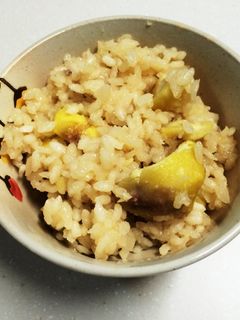 生栗から作る!栗ご飯-レシピのメイン写真