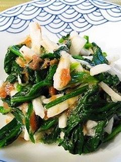 ほうれん草と長芋の梅肉和え-レシピのメイン写真