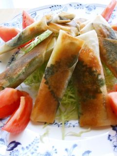 パーティー☆茄子のトマト春巻き-レシピのメイン写真