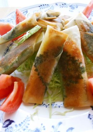 パーティー☆茄子のトマト春巻き-レシピのメイン写真