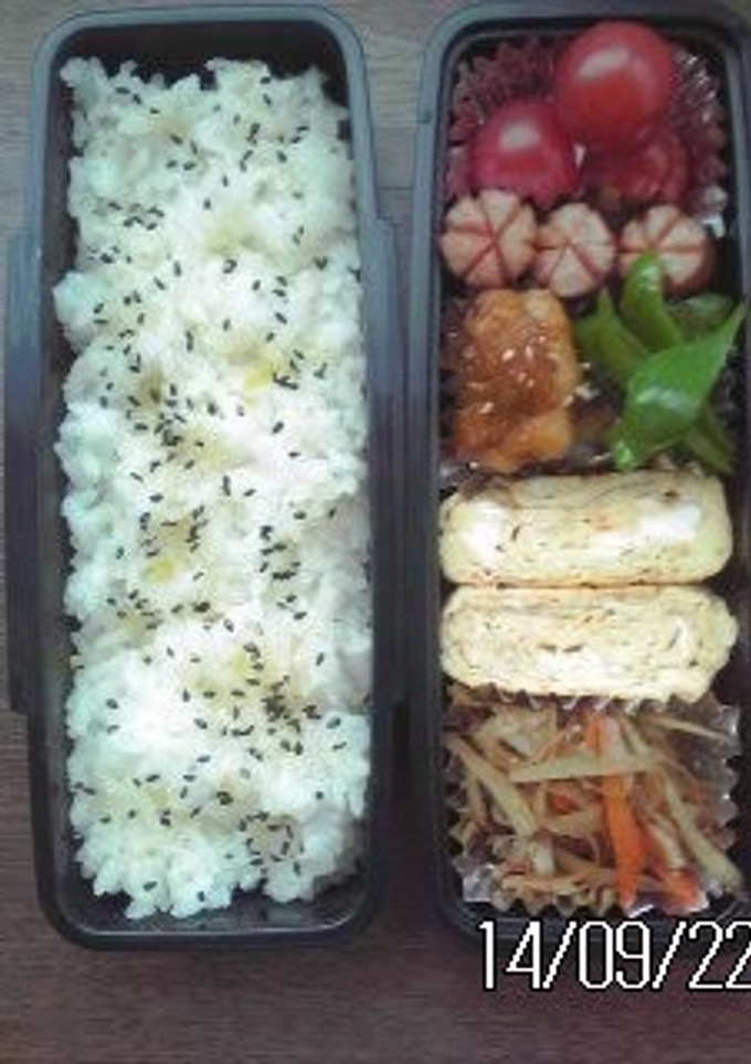 今日の　お弁当-レシピのメイン写真