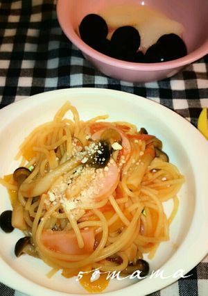 簡単幼児食♡ᵕ̈ 和えるだけナポリタン-レシピのメイン写真