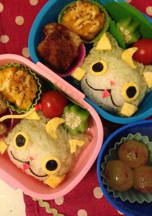 簡単！武士ニャンお弁当-レシピのメイン写真