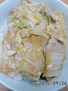 白菜と豚バラの玉子とじ-レシピのメイン写真