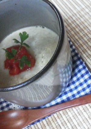 れんこんとホタテ貝の洋風茶碗蒸し-レシピのメイン写真
