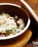 シソの穂さんまの蒲焼混ぜ混ぜご飯
