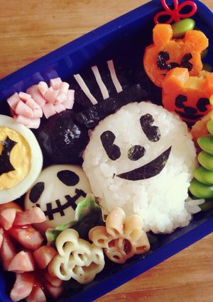 キャラ弁 ミッキー✴︎ハロウィン-レシピのメイン写真