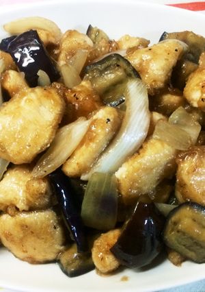 ジューシー鶏胸肉と茄子の甘酢あん-レシピのメイン写真