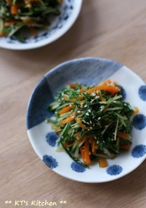 水菜の梅ごま生姜和え-レシピのメイン写真