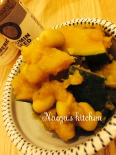 南瓜と大豆の煮付け☆カレー風味-レシピのメイン写真