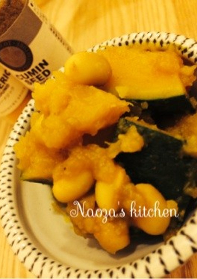 南瓜と大豆の煮付け☆カレー風味-レシピのメイン写真