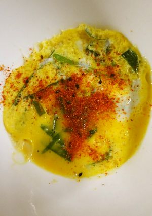 朝の定番♡レンジで簡単！ぽかぽかニラ玉-レシピのメイン写真
