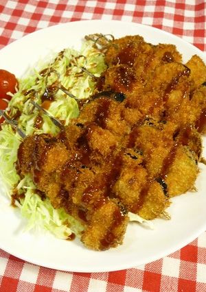 簡単！トロトロ茄子と鶏ももの串揚げ-レシピのメイン写真