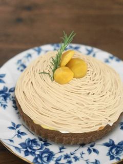 モンブラン風❤チーズココアタルト-レシピのメイン写真