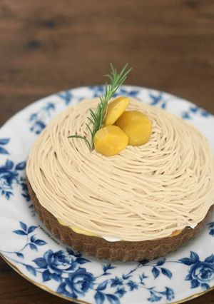 モンブラン風❤チーズココアタルト-レシピのメイン写真