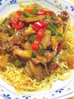 炒めそばの牛肉あんかけ-レシピのメイン写真