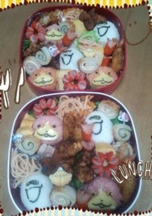 2014☆中学校運動会弁当☆妖怪ウォッチ-レシピのメイン写真