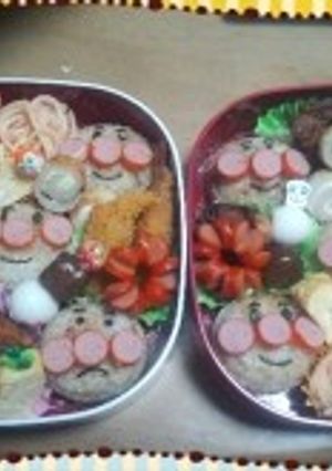 2014☆小学校運動会弁当☆アンパンマン-レシピのメイン写真