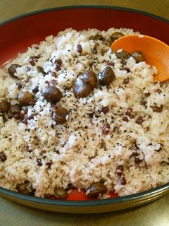 簡単!栗*赤飯♪炊飯器&圧力鍋-レシピのメイン写真