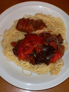 茄子とトマトのパスタ-レシピのメイン写真