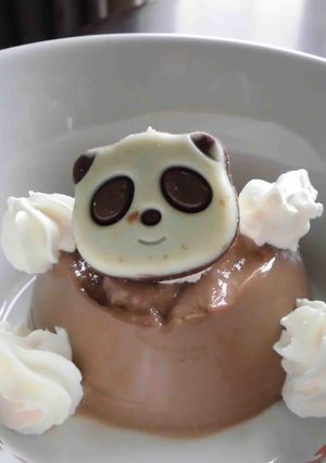 さくさくぱんだでデコチョコプリン-レシピのメイン写真